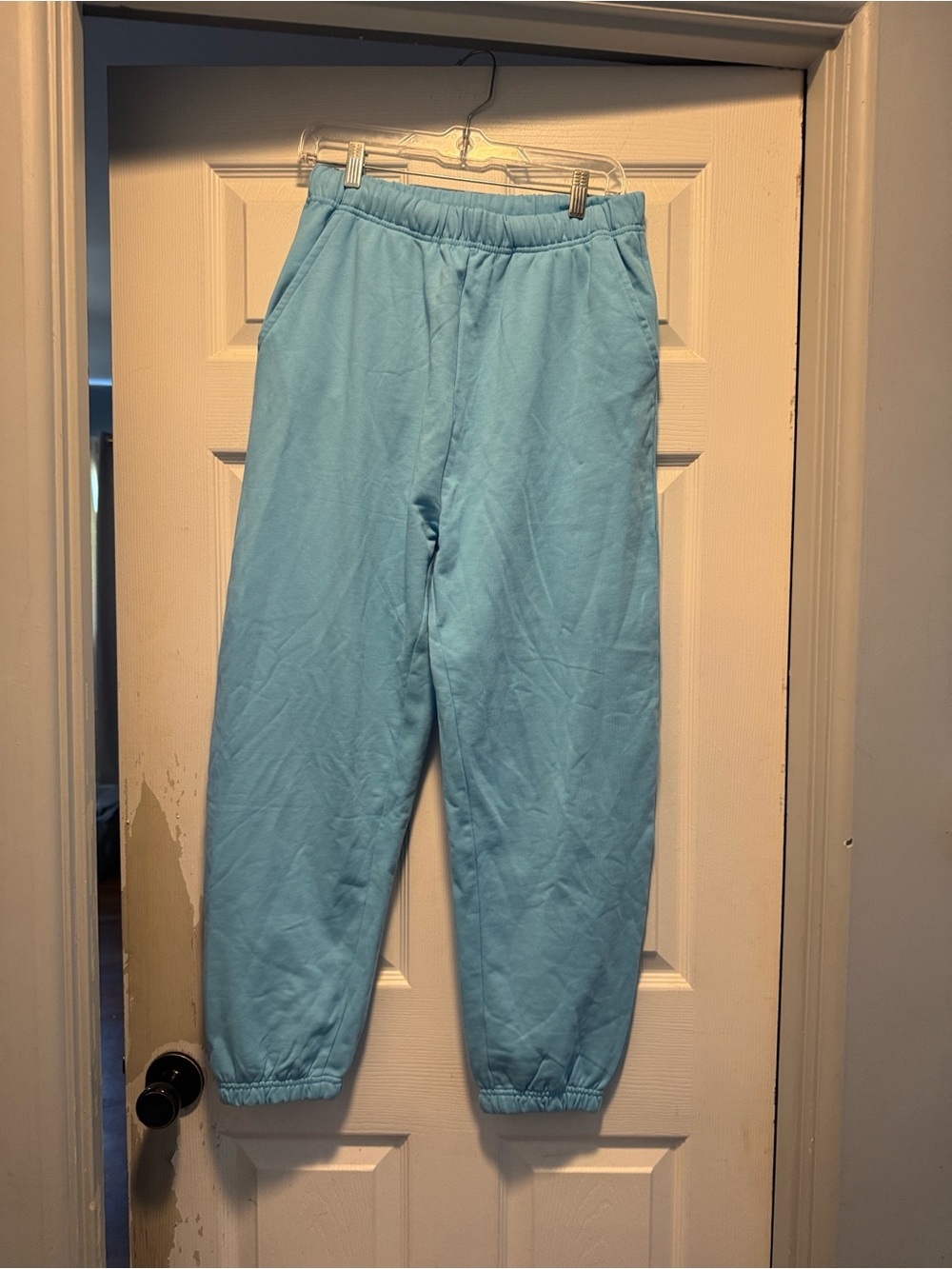 Year of Ours Light Blue Women's Jogger Track Pants - Picture 1 of 8
